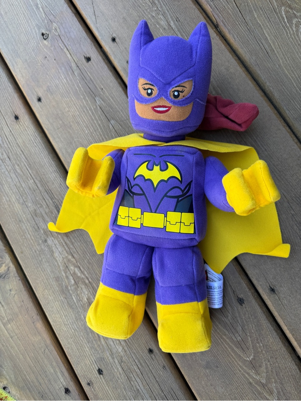 Lego Batgirl Plush Batman Movie Retired Purple Yellow Minifigure 13.5” Soft Toy